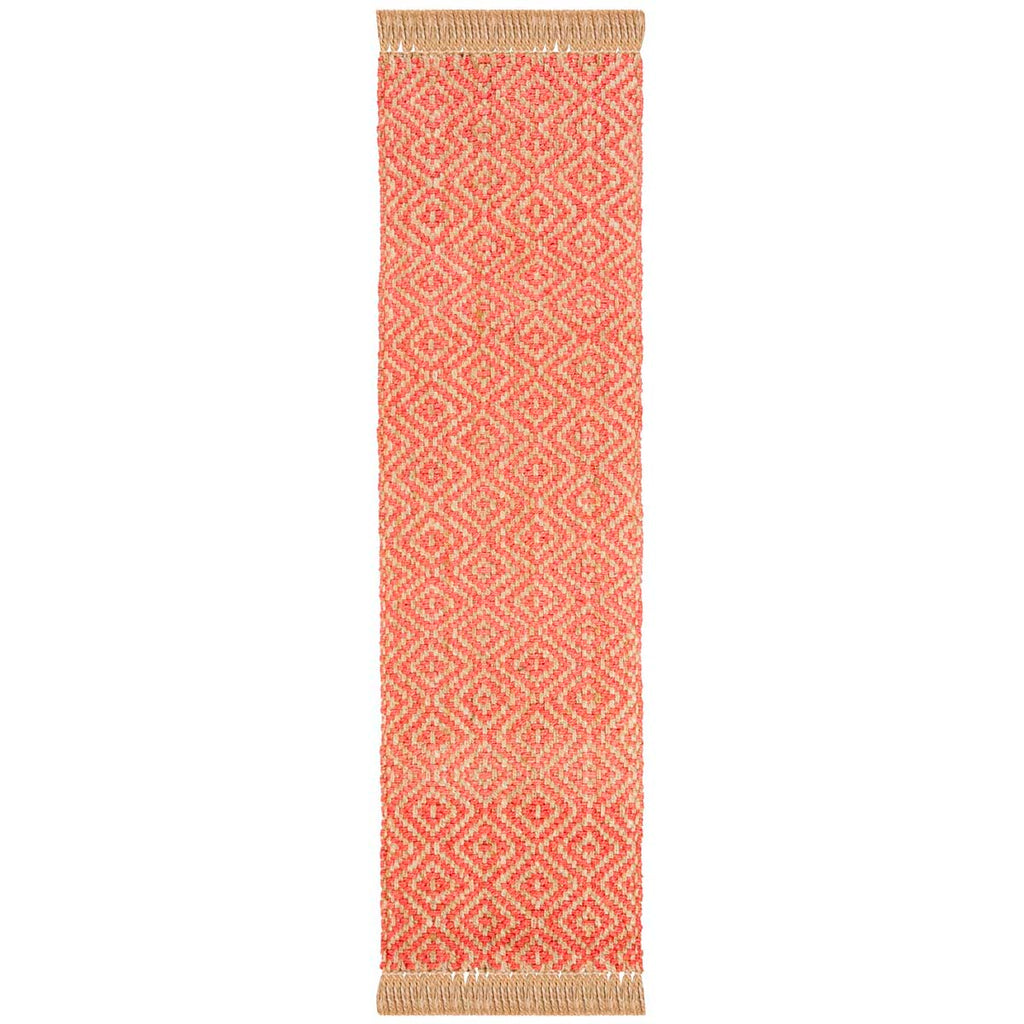Safavieh Natural Fiber Rug Collection NF266G - Fuchsia / Natural
