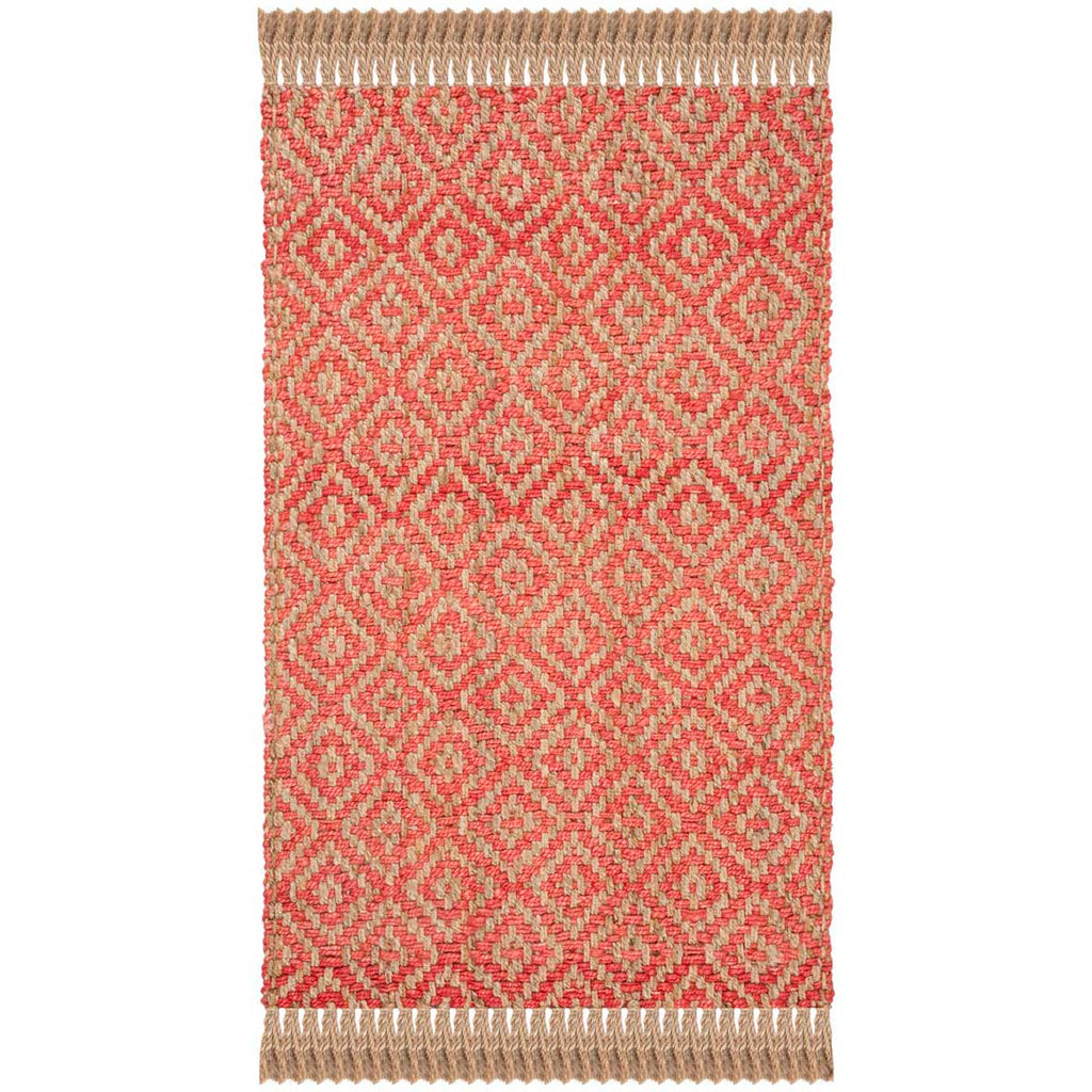 Safavieh Natural Fiber Rug Collection NF266G - Fuchsia / Natural