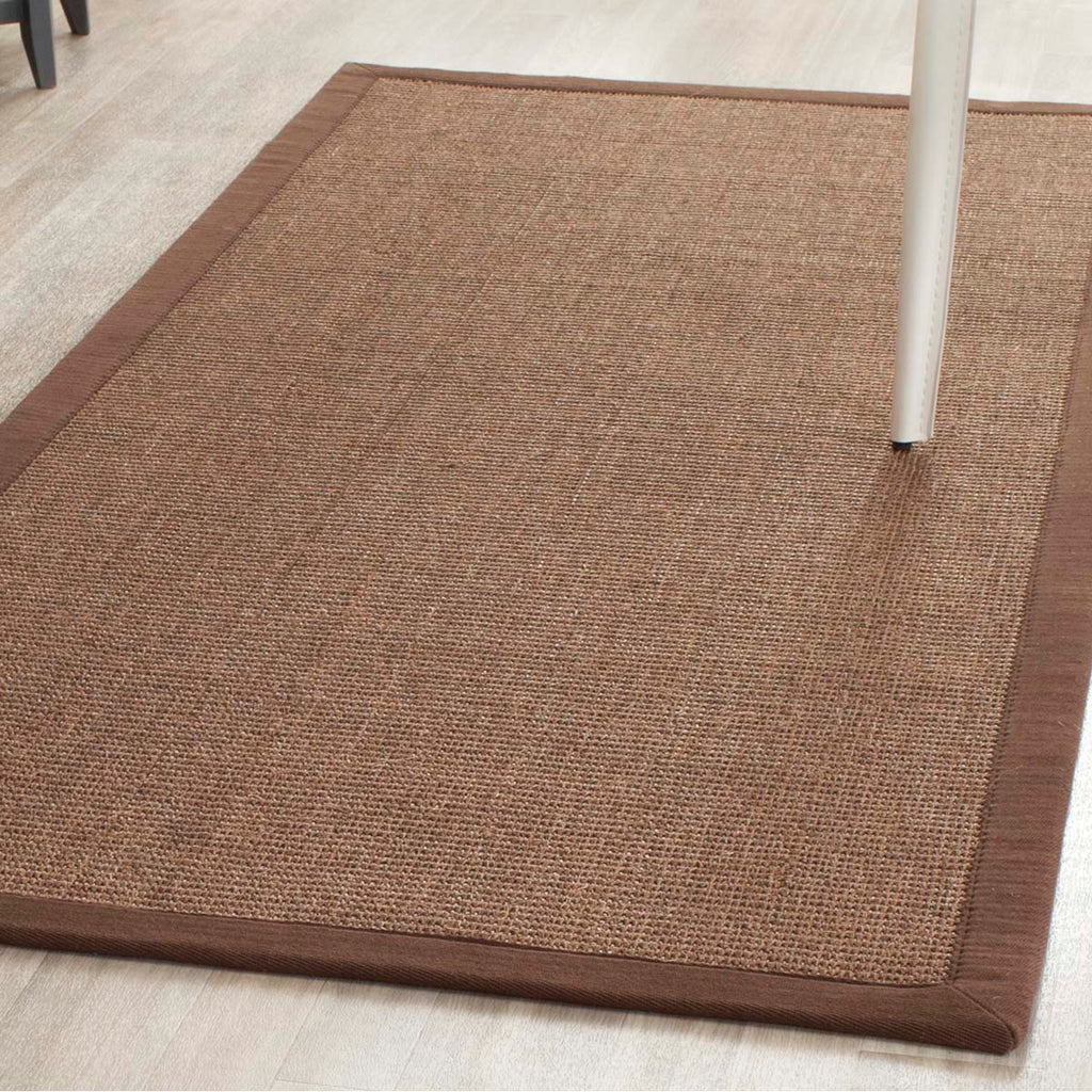 Safavieh Natural Fiber Rug Collection NF441C - Brown / Brown