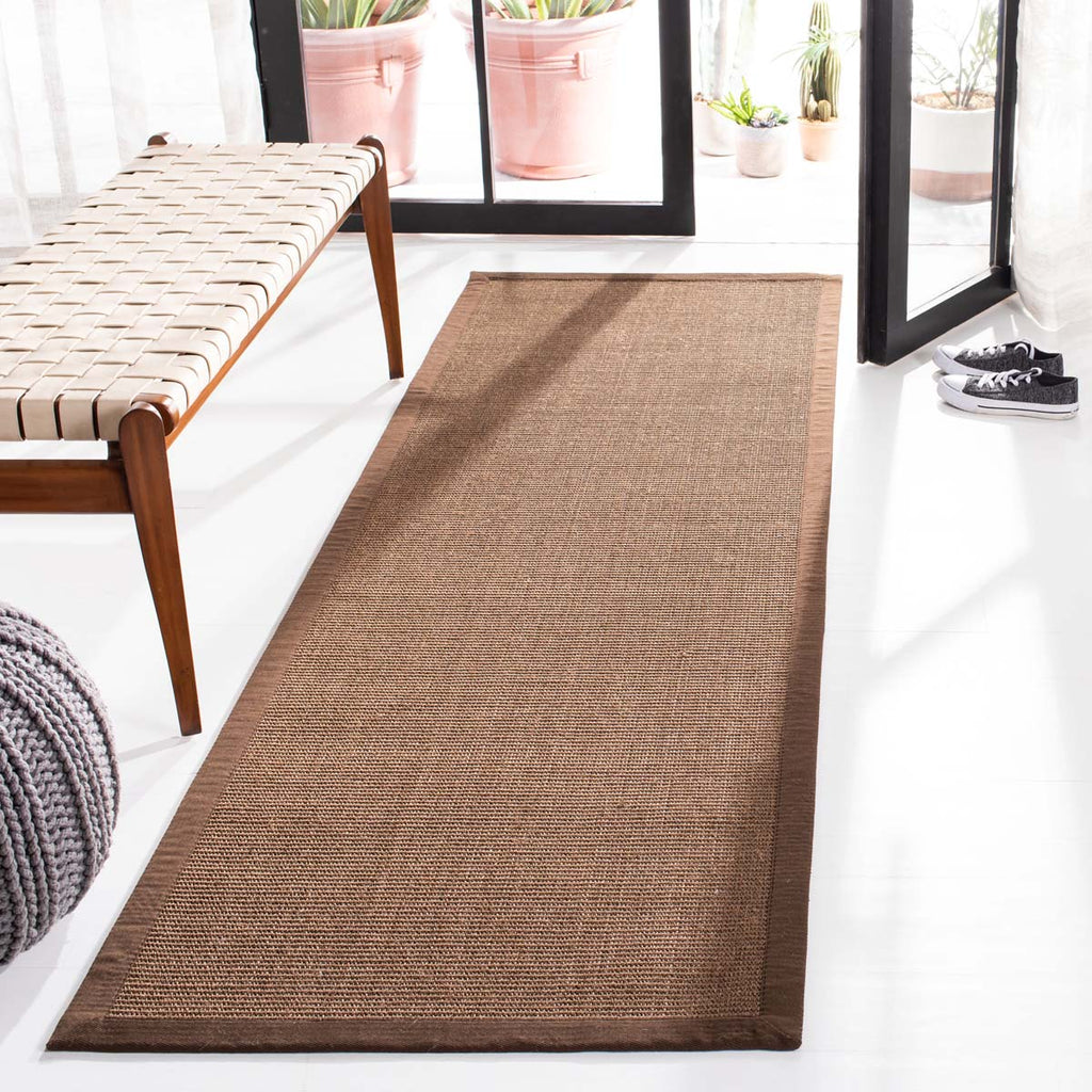 Safavieh Natural Fiber Rug Collection NF441C - Brown / Brown