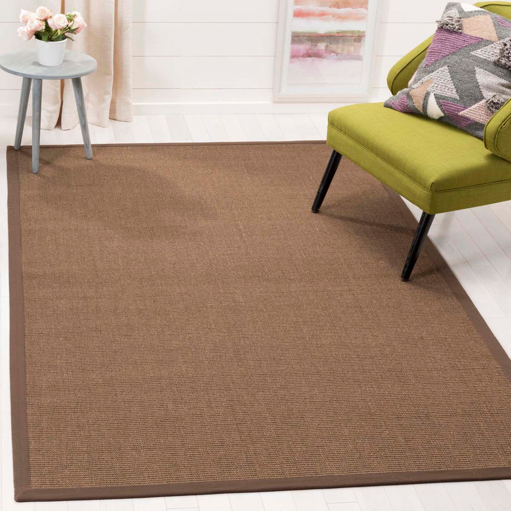 Safavieh Natural Fiber Rug Collection NF441C - Brown / Brown