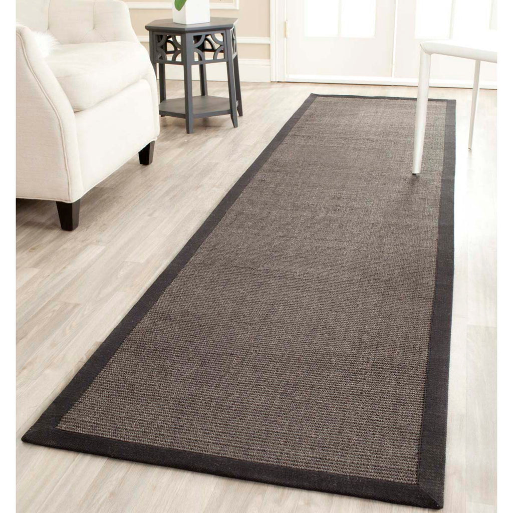 Safavieh Natural Fiber Rug Collection NF441D - Charcoal / Charcoal