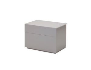 VEX Night Table 2-Drawer Stone Matte / Soft Close Drawers | Mobital - NIG-VEX9-MSTO-