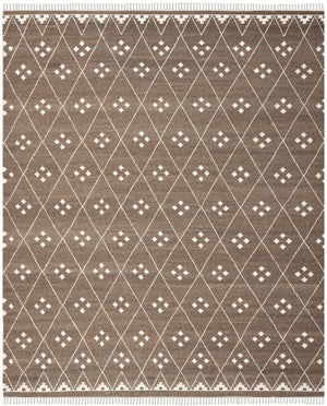 Kilim Collection - Brown / Ivory | Safavieh - NKM316A-9 (9x12)