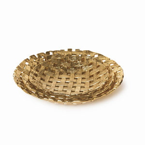 Ribbons, Set of 3 Lattice Patterned Tray | Tozai Home - NND003-S3