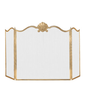 NATALIA Brass Fire Screen | Decorative Crafts - OMC4-GD36