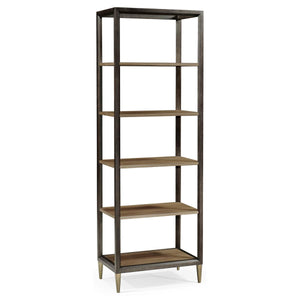 Hamilton Golden Amber Five-Tier Etagere | Jonathan Charles Furniture - 495995-PGA