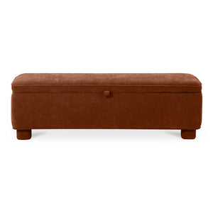 Ichigo Storage Bench Deep Orange | Moe's Home Collection - OA-1004-12