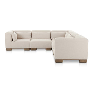 June Classic L-Shaped Modular Sectional Oatmeal | Moe's Home Collection - OA-1048-34