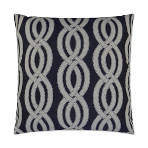 Outdoor Sea Shore Pillow - Navy | DV Kap