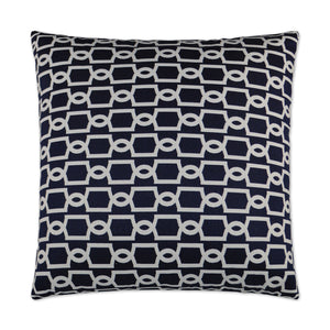 Outdoor Ocean Gate Pillow - Navy | DV Kap