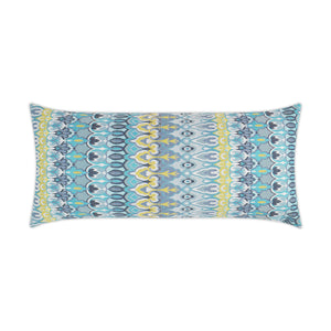 Outdoor Kanthum Lumbar Pillow - Turquoise | DV Kap