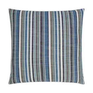 Outdoor Fancy Stripe Pillow - Navy | DV Kap