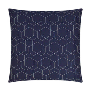 Outdoor Hex Quilt Pillow - Navy | DV Kap