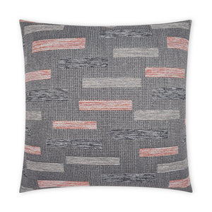 Outdoor Blockweave Pillow - Coral | DV Kap