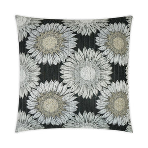 Outdoor Daisy Chain Pillow - Black | DV Kap