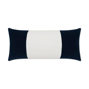 Outdoor Sundance Band Lumbar Pillow - Navy | DV Kap