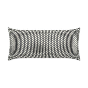 Outdoor Dot Dash Lumbar Pillow - Grey | DV Kap