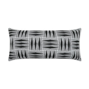 Outdoor Kizomba Lumbar Pillow - Ebony | DV Kap