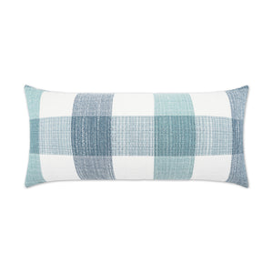 Outdoor Farmhouse Lumbar Pillow - Spa | DV Kap
