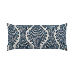 Outdoor Palmyra Lumbar Pillow - Navy | DV Kap