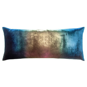 Ombre Peacock Velvet Large Boudoir Pillows | Kevin O'Brien - OMLB-H21