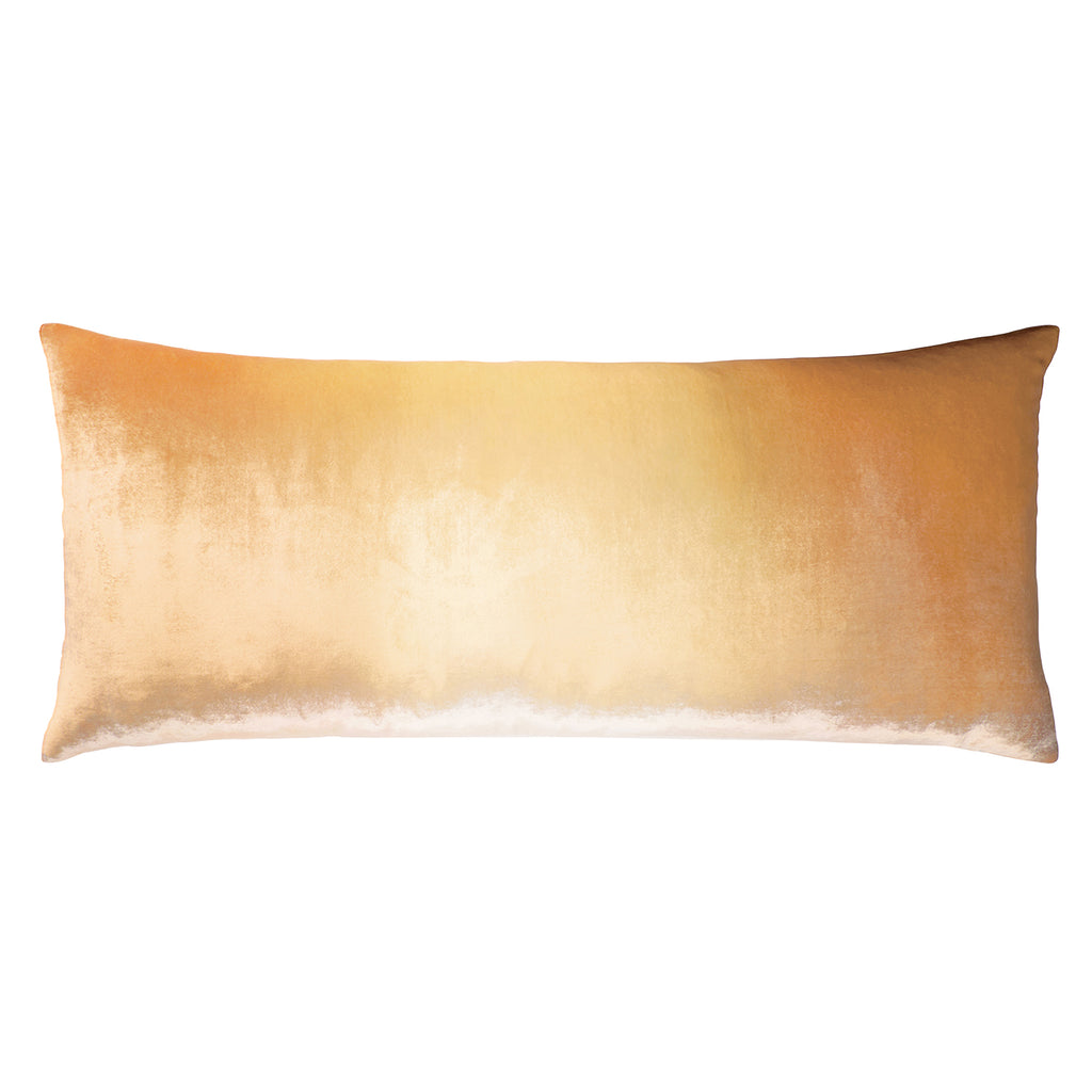 Ombre Gold Beige Velvet Large Boudoir Pillows | Kevin O'Brien  - OMLB-H30