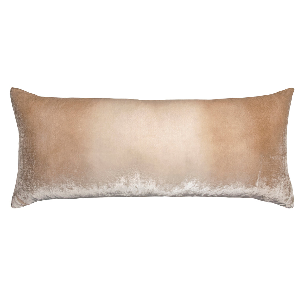Ombre Latte Velvet Large Boudoir Pillows | Kevin O'Brien - OMLB-H71