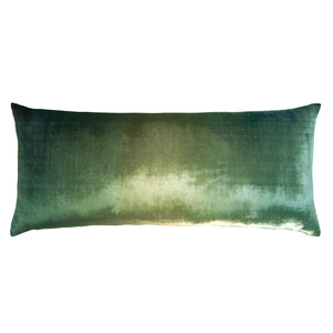 Ombre Evergreen Velvet Large Boudoir Pillows | Kevin O'Brien - OMLB-H79