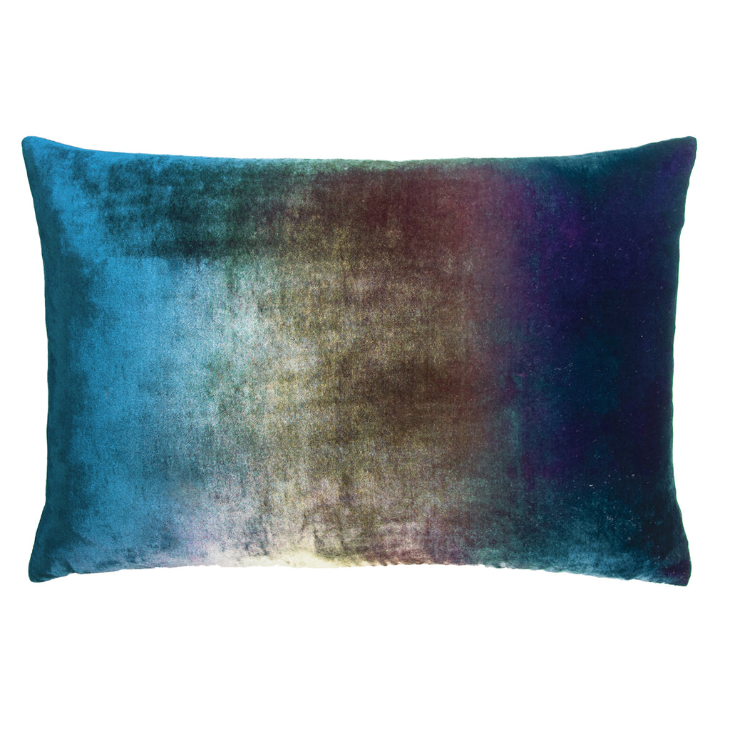 Ombre Peacock Velvet Pillows | Kevin O'Brien - OMP-H21