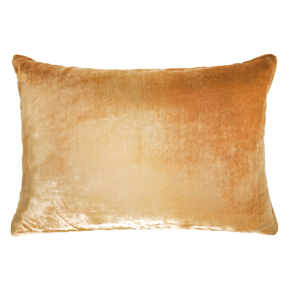 Ombre Gold Beige Velvet Pillows | Kevin O'Brien  - OMP-H30