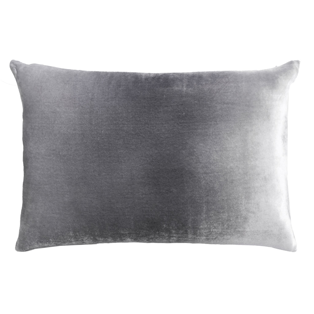 Ombre Silver Velvet Pillows | Kevin O'Brien - OMP-H55