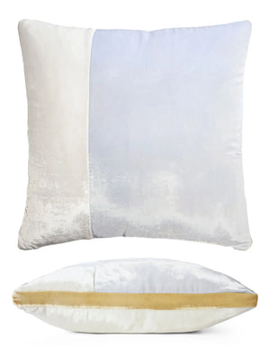Ombre White Mini Velvet Pillows | Kevin O'Brien - OMP-WHI-715