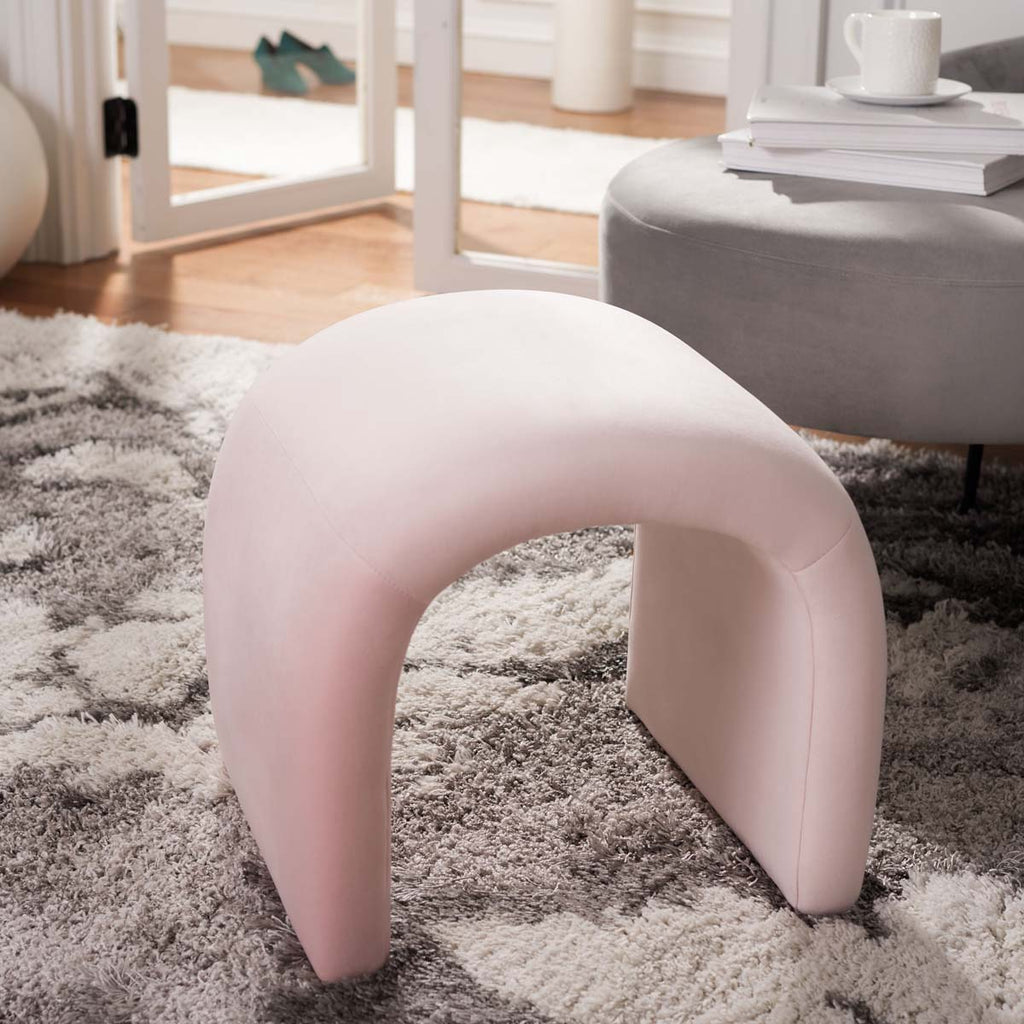 Kibo Ottoman | Safavieh - OTT1300 - Light Pink