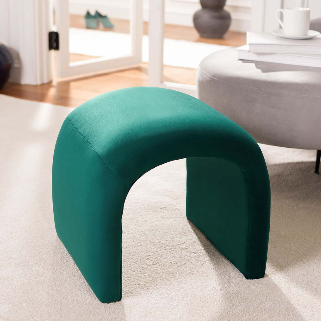 Kibo Ottoman | Safavieh - OTT1300 - Emerald