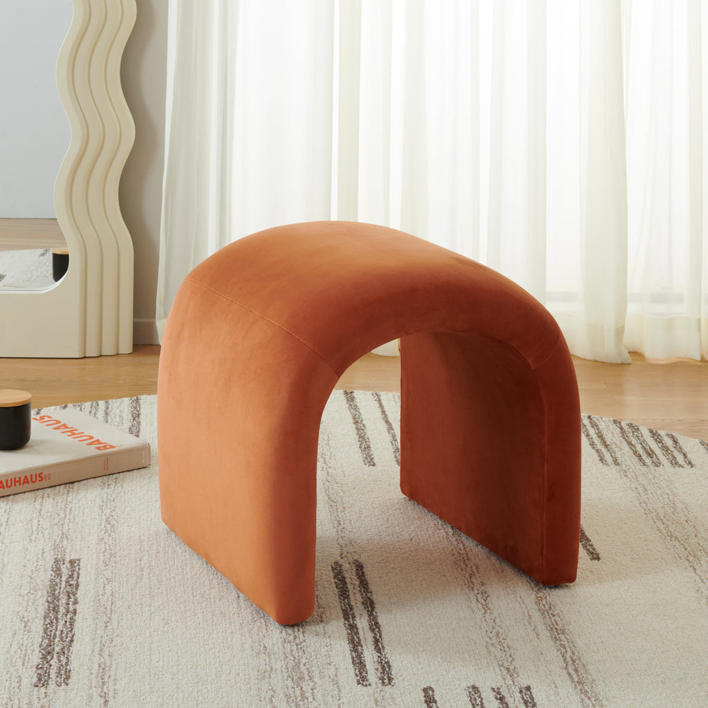 Kibo Ottoman | Safavieh - OTT1300 - Rust
