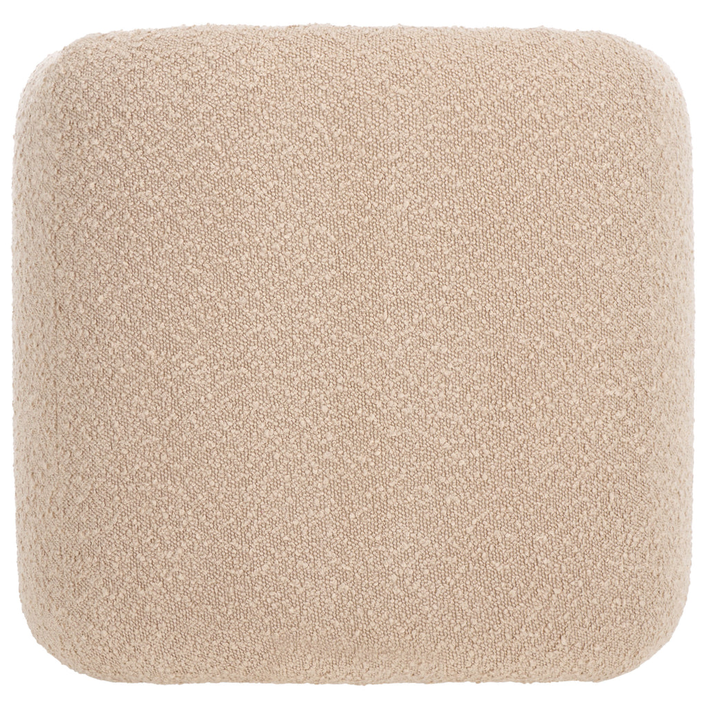 Kibo Ottoman | Safavieh - OTT1300 - Tan Boucle