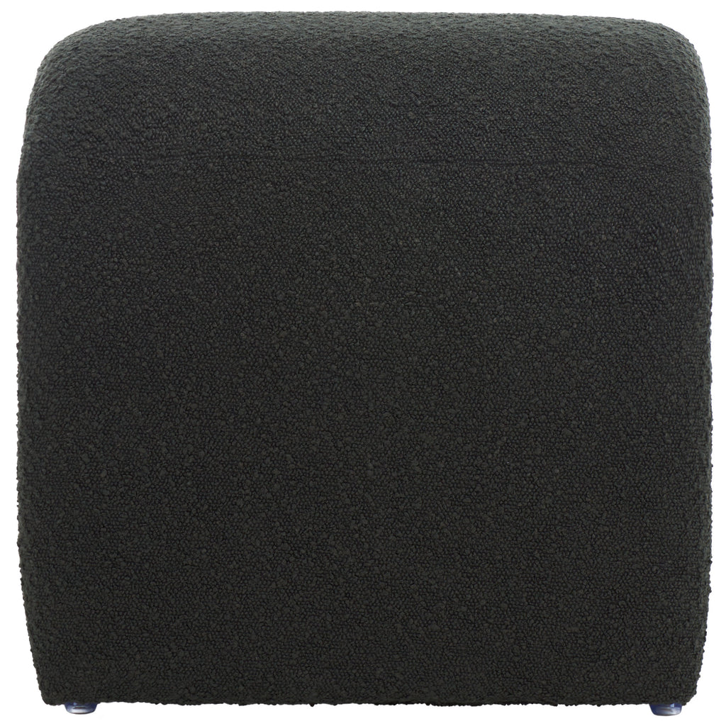 Kibo Ottoman | Safavieh - OTT1300 - Black Boucle
