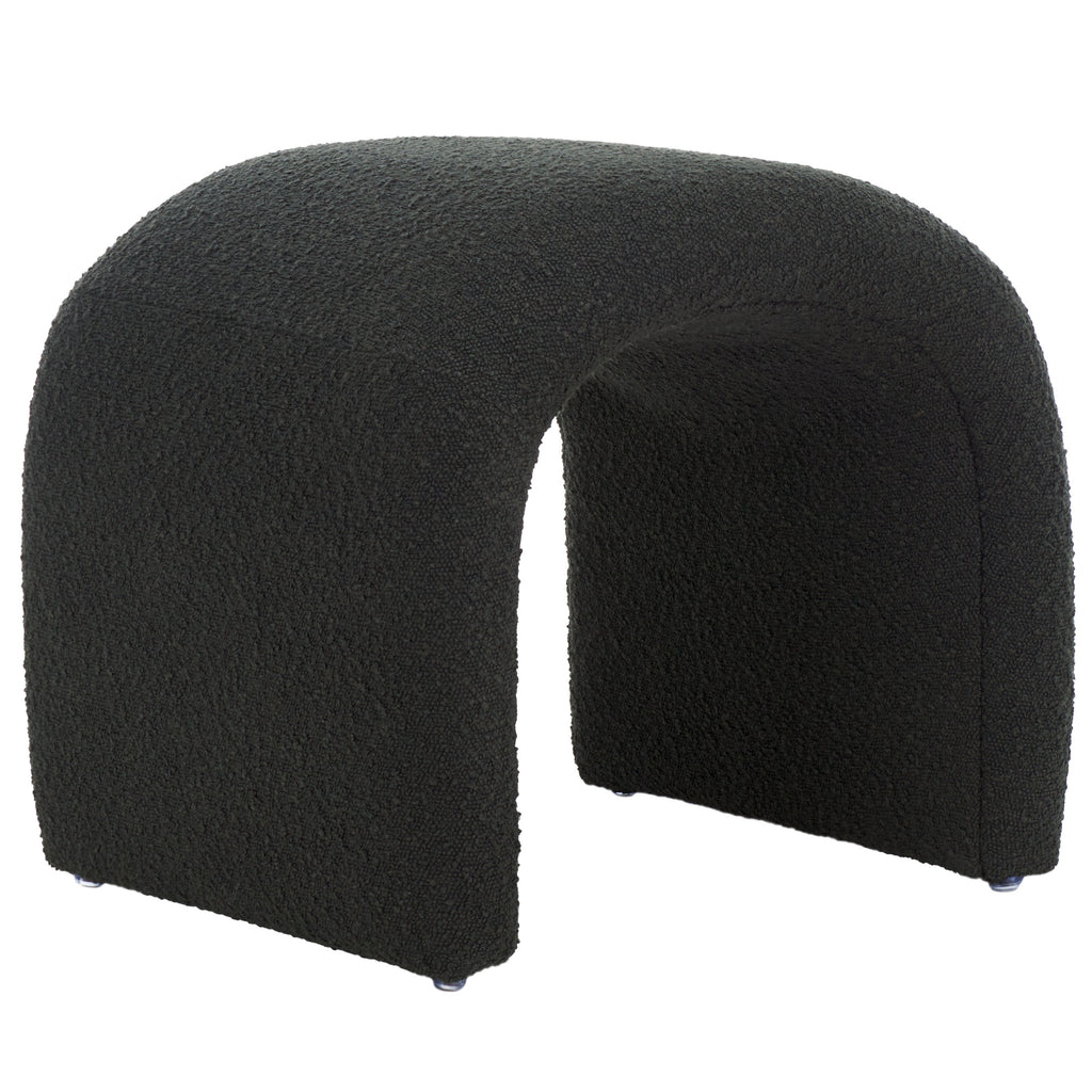 Kibo Ottoman | Safavieh - OTT1300 - Black Boucle