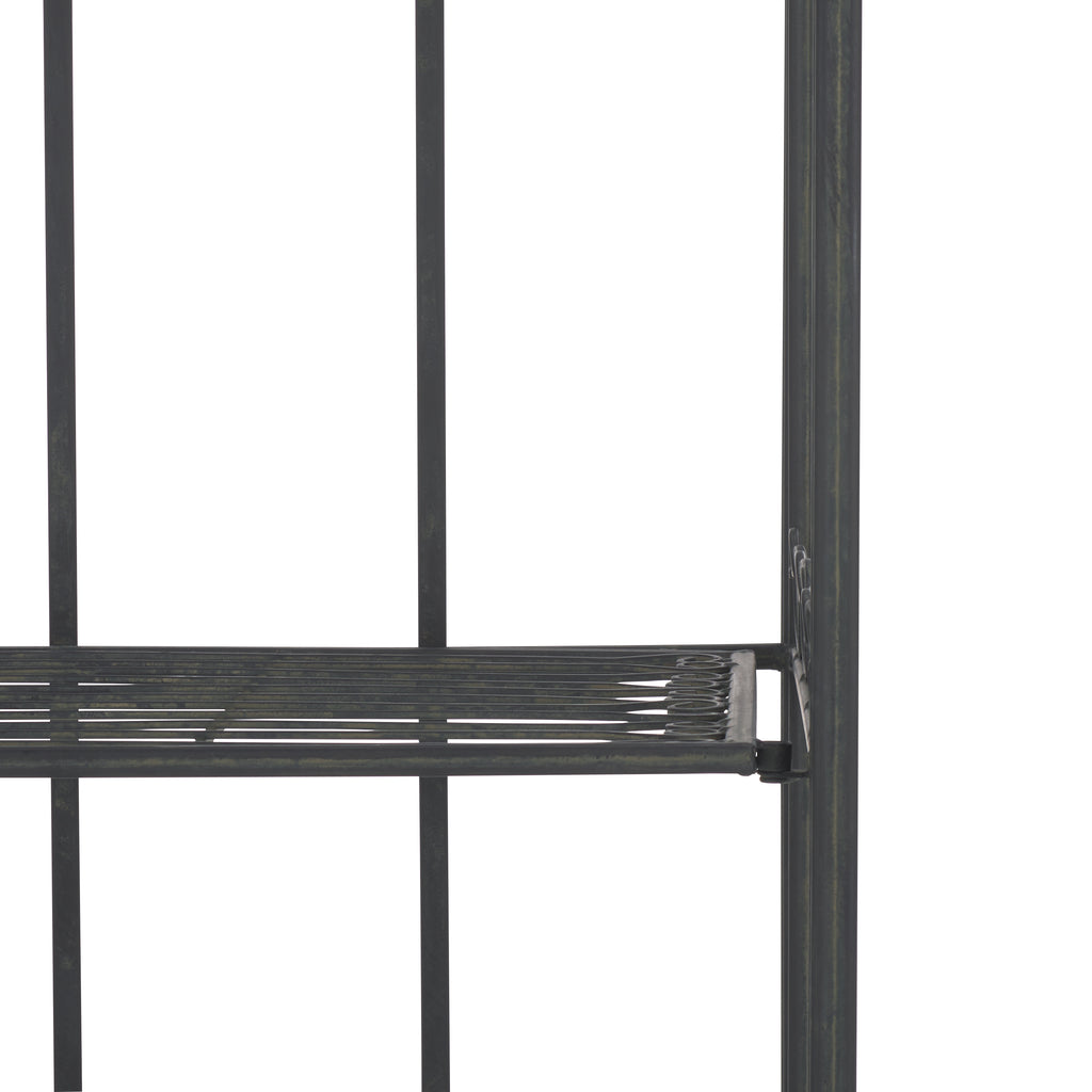 Amaris 4 Tier Outdoor Bakers Rack | Safavieh -  PAT5014 - Black