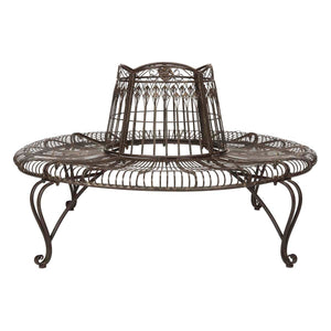 Safavieh Ally Darling Wrought Iron Outdoor Tree Bench , PAT5019