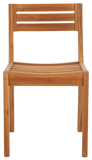 Anna Solid Teak Chair (Set of 2) | Safavieh – PAT6502