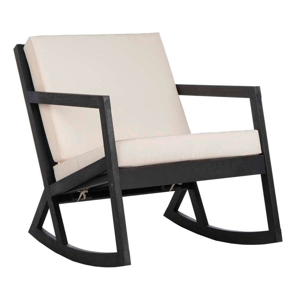 Safavieh Vernon Rocking Chair , PAT7013 - Black/Beige