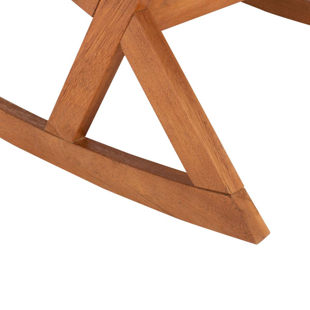 Safavieh Vernon Rocking Chair , PAT7013 - Natural / Royal Blue