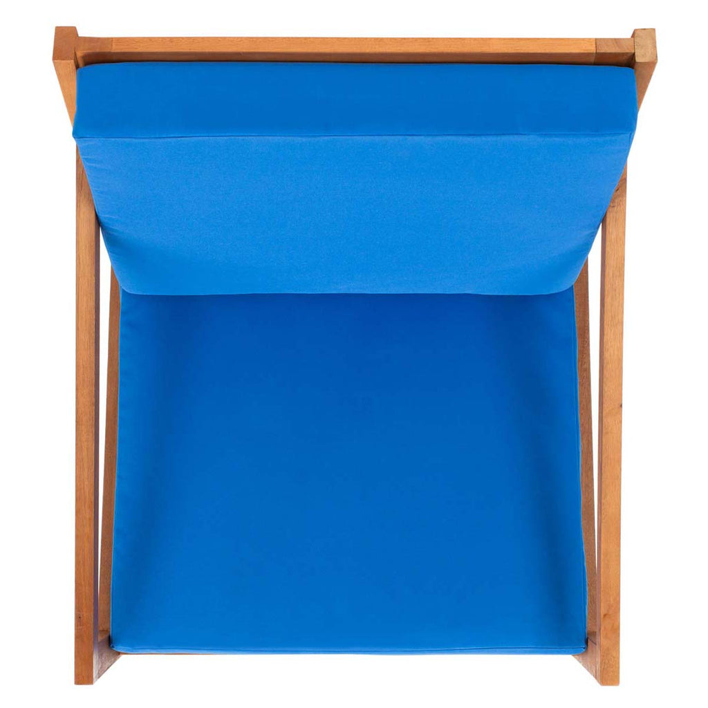 Safavieh Vernon Rocking Chair , PAT7013 - Natural / Royal Blue