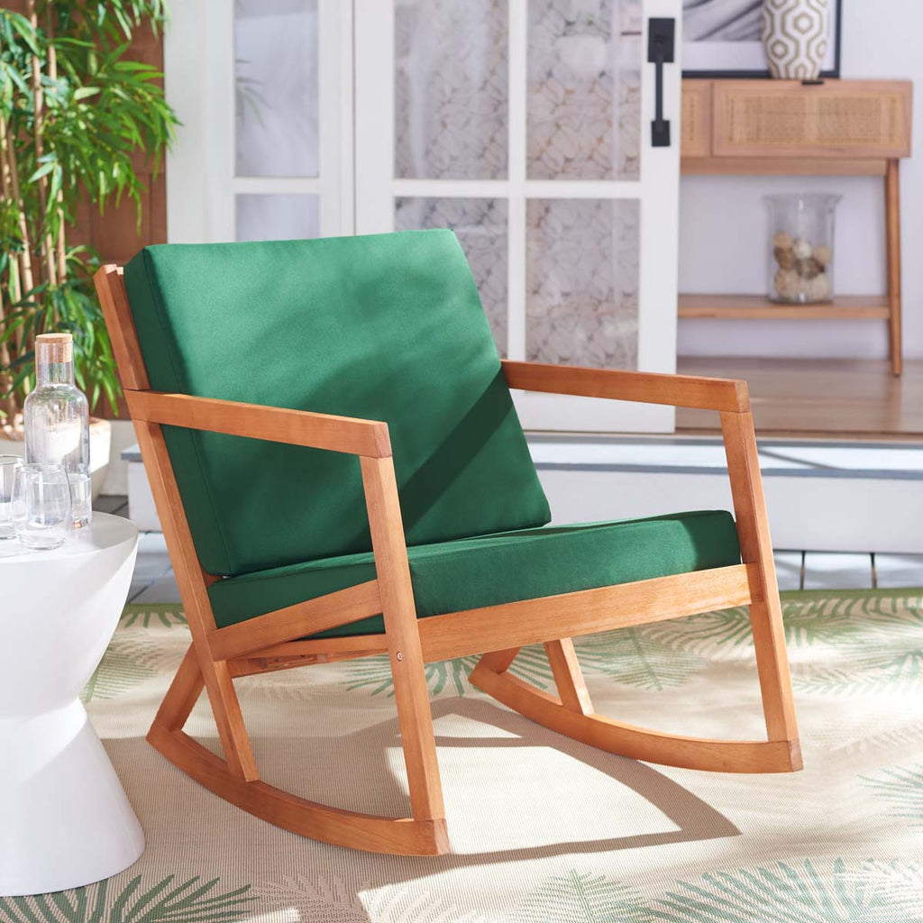 Safavieh Vernon Rocking Chair , PAT7013 - Natural / Green
