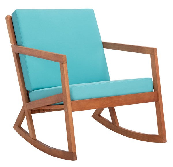 Safavieh Vernon Rocking Chair , PAT7013 - Natural / Aqua