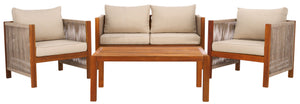 Roya 4 PC Living Set | Safavieh - PAT7095