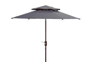 Lorenia 9Ft Double Top Market Umbrella | Safavieh - PAT8201