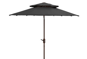 Lorenia 9Ft Double Top Market Umbrella | Safavieh - PAT8201